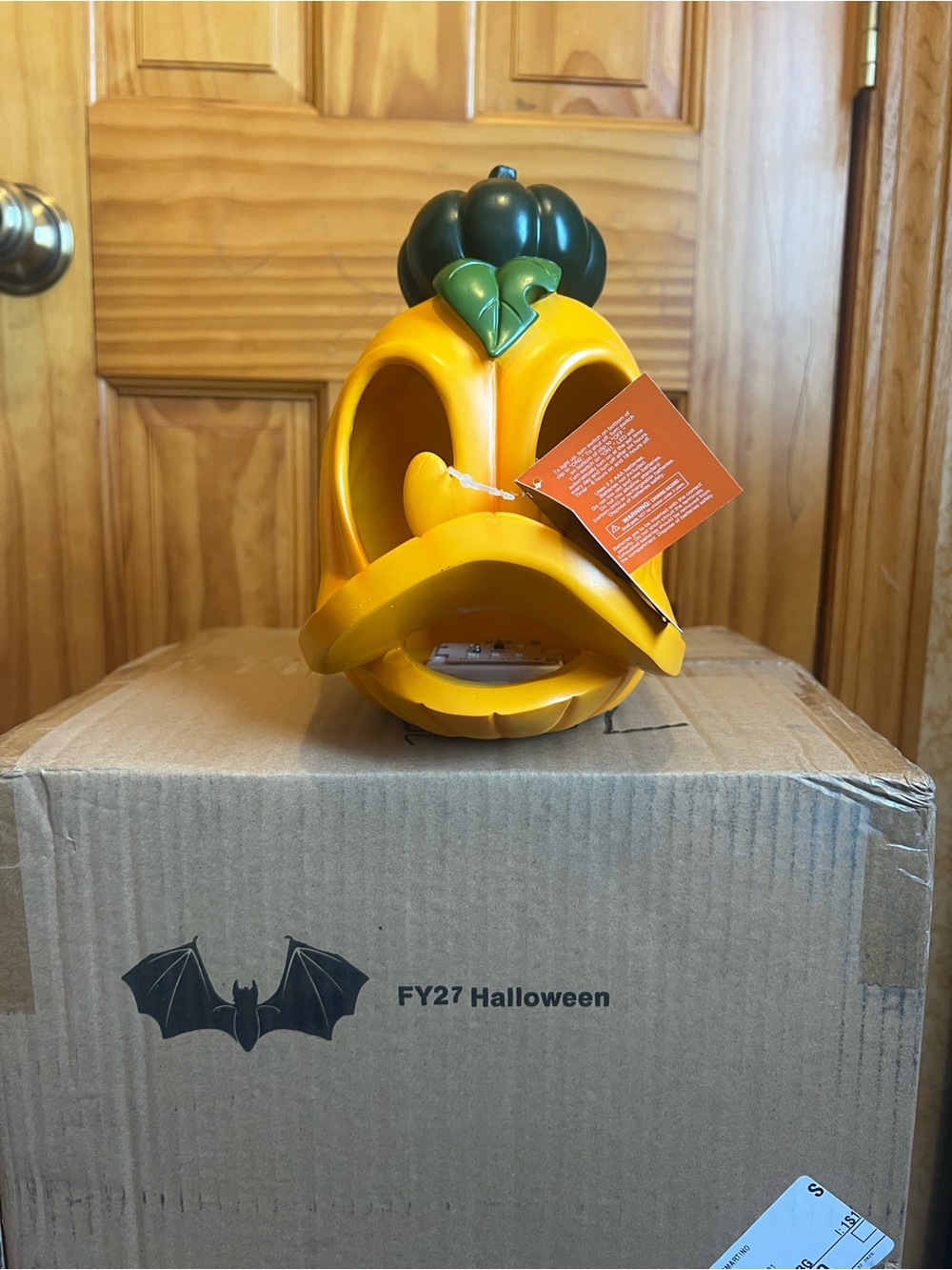 NWT Disney Celebrate Together Pumpkin Donald Duck